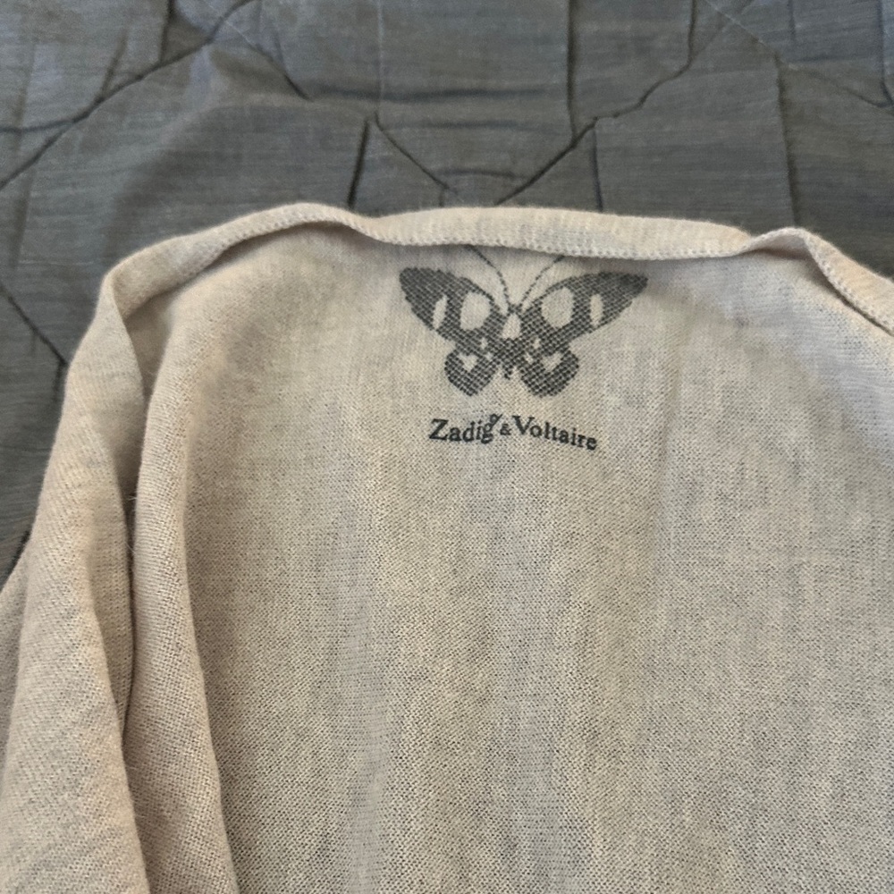 Zadig & Voltaire Cream Scarf